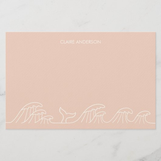 Oceaangolven kustmeisjes briefpapier (Voorkant)