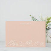 Oceaangolven kustmeisjes briefpapier (Staand voorkant)