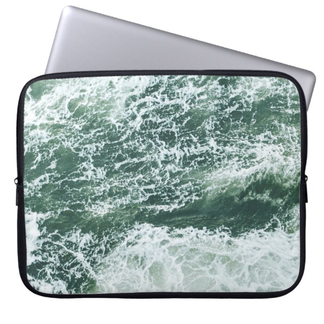 Oceaangolven Laptop Sleeve (Voorkant)