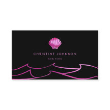 oceaangolven neon roze schelp