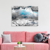 oceaangolven omwikkeld canvas (Insitu (Woonkamer))