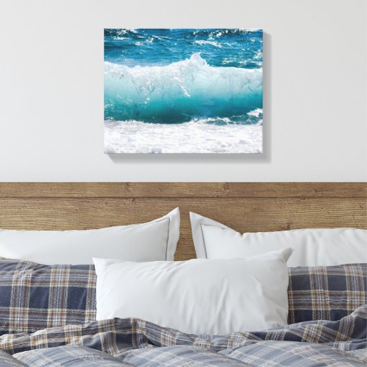 oceaangolven omwikkeld canvas (Insitu (Slaapkamer))