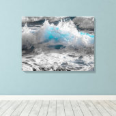 oceaangolven omwikkeld canvas afdruk (Insitu (Houten vloer))