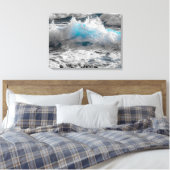 oceaangolven omwikkeld canvas afdruk (Insitu (Slaapkamer))