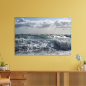 oceaangolven omwikkeld canvas afdruk (Insitu (Woonkamer))