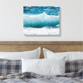 oceaangolven omwikkeld canvas afdruk (Insitu (Slaapkamer))
