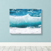 oceaangolven omwikkeld canvas afdruk (Insitu (Houten vloer))