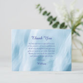 Oceaangolven Orthodoxe Christelijke doop Bedankkaart (Staand voorkant)