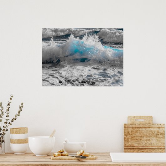 oceaangolven poster (Keuken)