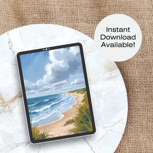 oceaangolven | Strandkust geschilderd Poster