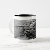 Oceaangolven Tweekleurige Koffiemok (Voorkant links)