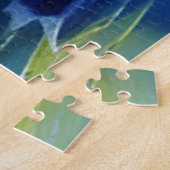 Oceaangolven, Zeilboot en Zonsondergang Reflection Legpuzzel (Zijkant)