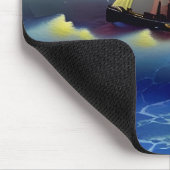 Oceaangolven, Zeilboot en Zonsondergang Reflection Muismat (Hoek)