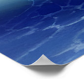 Oceaangolven, Zeilboot en Zonsondergang Reflection Poster (Hoek)