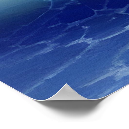 Oceaangolven, Zeilboot en Zonsondergang Reflection Poster (Hoek)