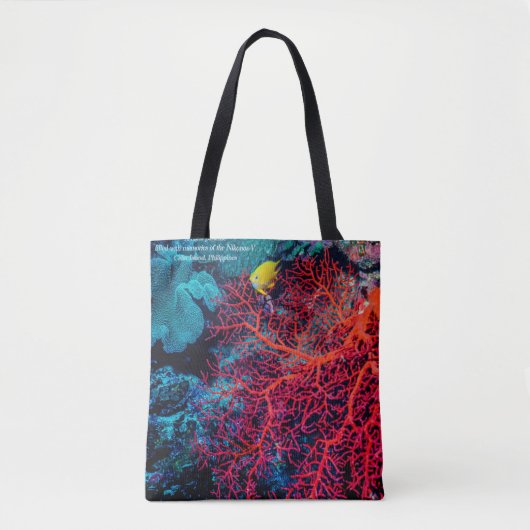 Oceaanherinnering / Koraalrifscène Tote Bag (Voorkant)