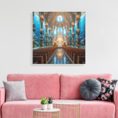 Oceaankapel Canvas Afdruk (Insitu (Woonkamer))