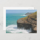 Oceaankliffen bij Kilauea Kauai Briefkaart (Voorkant / Achterkant)