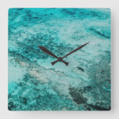 Oceaanklok Vierkante Klok (Voorkant)