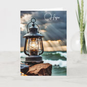 Oceaanlantaarn in Storm Kaart (Voorkant)