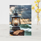 Oceaanlantaarn in Storm Kaart (Gele Bloem)