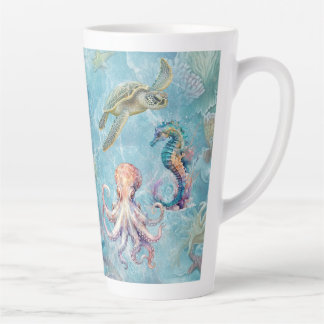 Oceaanleven (bijpassend journaal beschikbaar) latte mok