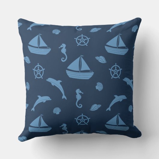 oceaanleven in de open lucht buitenkussen (Achterkant)