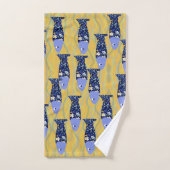 Oceaanleven, strandhuis, visliefhebber bad handdoek (Handdoek)