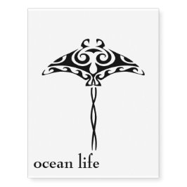 oceaanleven - tijdelijk tattoo