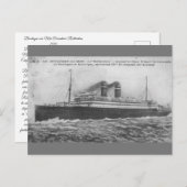 Oceaanliner Rotterdam 1910 Briefkaart (Voorkant / Achterkant)