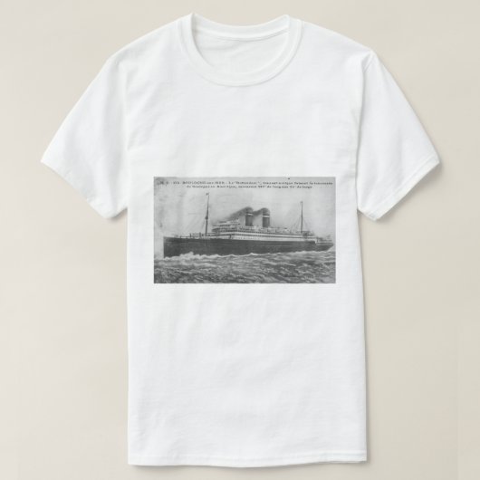 Oceaanliner Rotterdam 1910 T-shirt (Design voorkant)