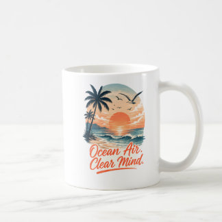 Oceaanlucht. Helder Verstand. | Vintage Kust Zonso Koffiemok