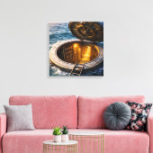 Oceaanluik Canvas Afdruk (Insitu (Woonkamer))
