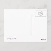 Oceaanmeisje Nautical Surreal Waterverf kunst Briefkaart (Achterkant)