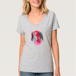 Oceaanmist en Zee Roos de Zee Glinstert T-shirt