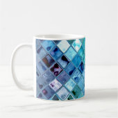 Oceaanmozaïekkunst openen ~ aangepaste stijl en gr koffiemok (Links)