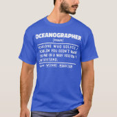 Oceaanonderzoeker Zelfstandig naamwoord Wetenschap T-shirt (Voorkant)