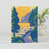 oceaanpad bedankkaart (Staand voorkant)