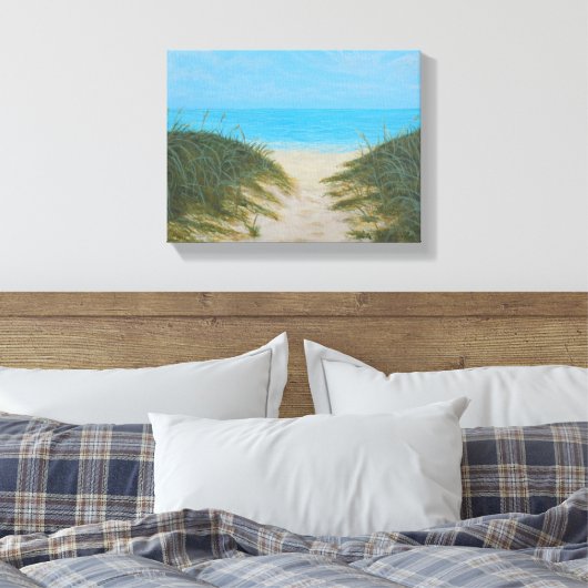 oceaanpad canvas afdruk (Insitu (Slaapkamer))