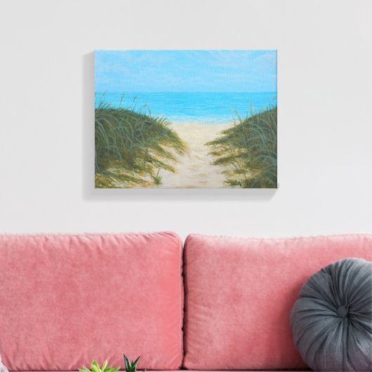 oceaanpad canvas afdruk (Insitu (Woonkamer))