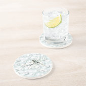 oceaanparels-libel zandsteen onderzetter (Zijkant)