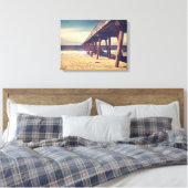 oceaanpier canvas afdruk (Insitu (Slaapkamer))