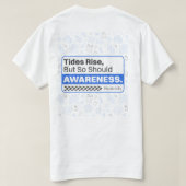 Oceaanplasticvervuiling Milieubewustzijn T-shirt (Design achterkant)