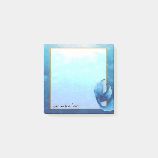 Oceaans Meerminnenstaart Aangepaste Post-It Notiti Post-it® Notes (Voorkant)