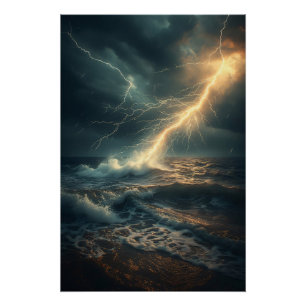 Oceaan's Woede Perfect Poster