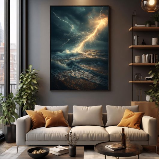 Oceaan's Woede Poster