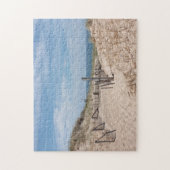 oceaanscène op Race Point op Kaapskabeljauw Legpuzzel (Verticaal)