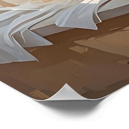 oceaanscène poster (Hoek)