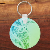 oceaanstam luxe ontwerper sleutelhanger (Voorkant)