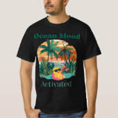 Oceaanstemming Geactiveerd T-shirt – Zomerstrandst (Voorkant)